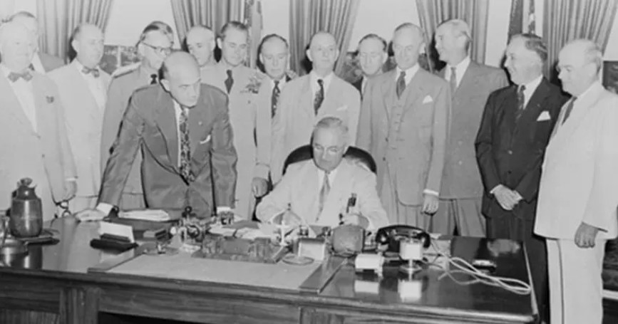 Truman authorizing creation of CIA