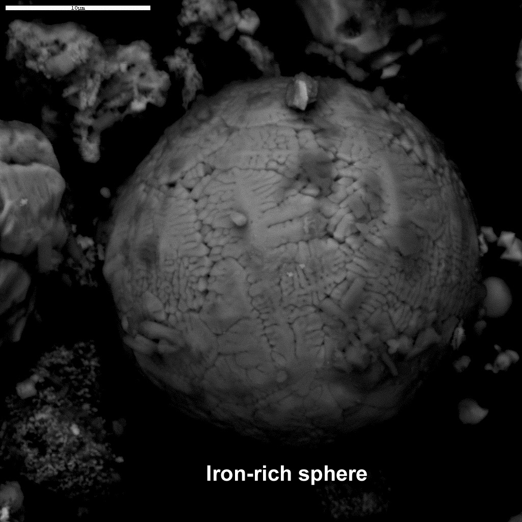 Iron rich sphere