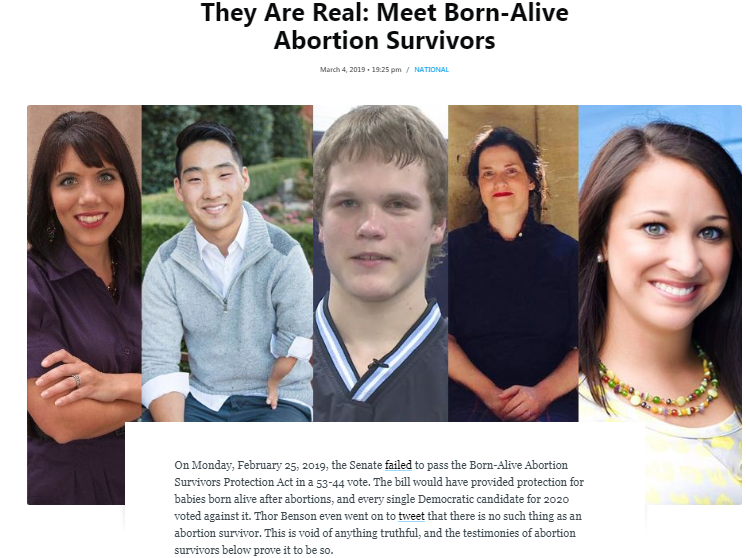 Born Alive Abortion Survivors