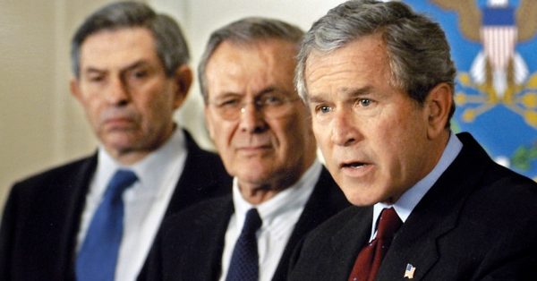 Wolfowitz, Rumsfeld, and Bush