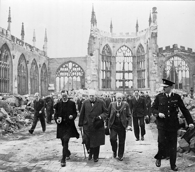 Churchill Coventry Cathedral 1941