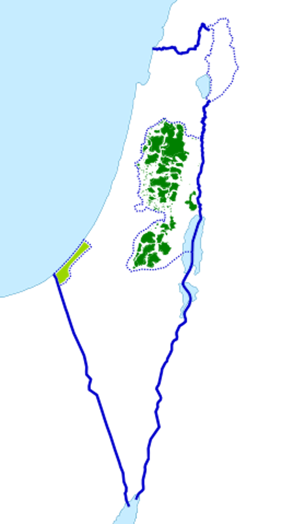 Current Palestinian Land in Israel