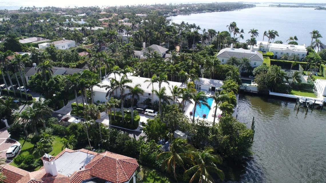 The Palm Beach home of Jeffrey Epstein