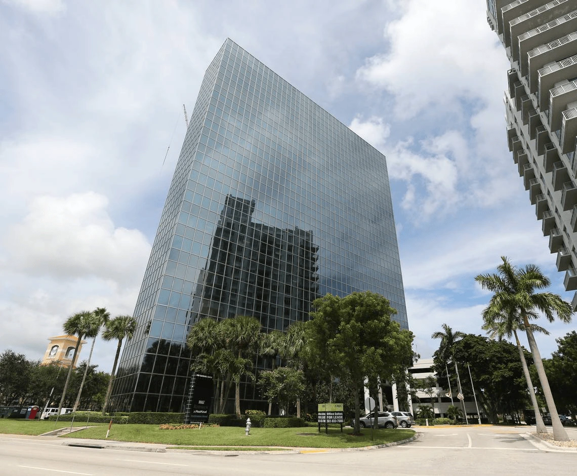 An office inside of One Clearlake Centre where Jeffrey Epstein was permitted to go during work release.