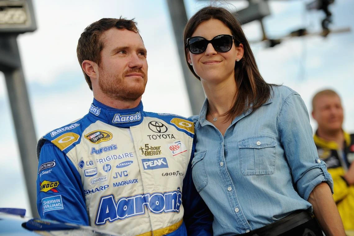 NASCAR driver Brian Vickers and his wife, Sarah.