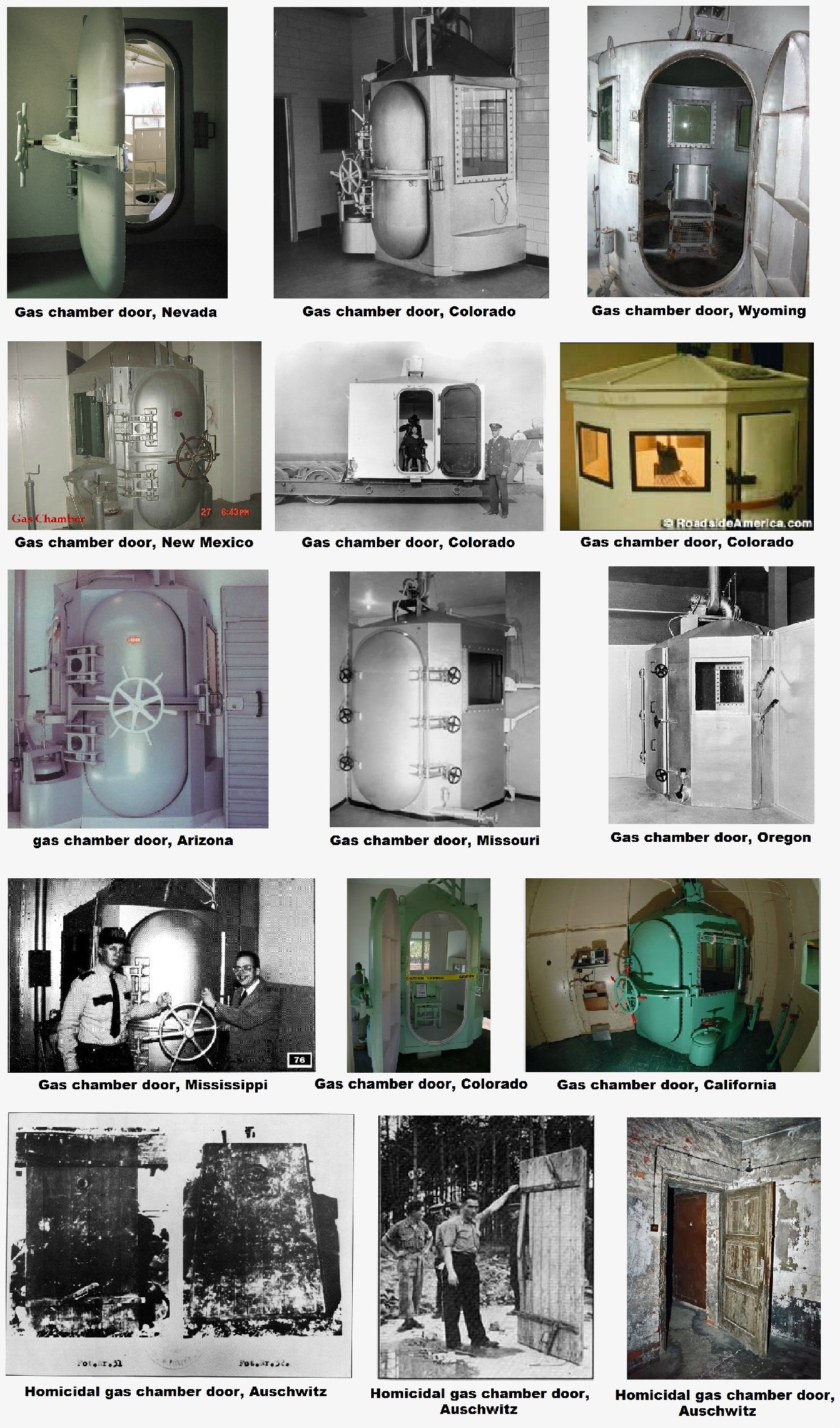 Various Gas Chamber Doors