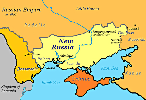 Map of New Russia