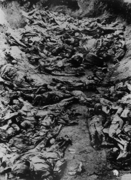 Mass graves of Polish Officers slaughtered by Soviets