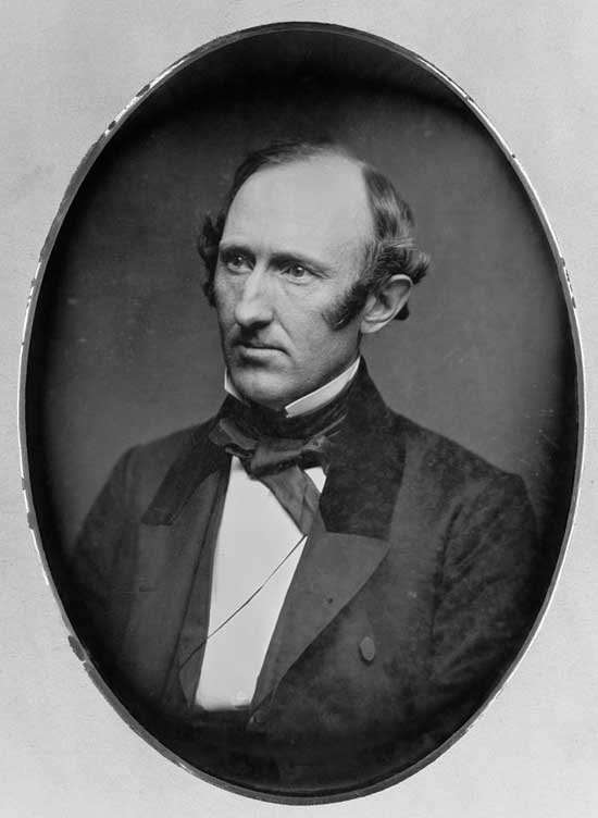 A daguerrotype of abolitionist Republican Wendell Phillips in his 40s, by Matthew Brady