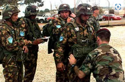 Uzbek soldiers training in 1997