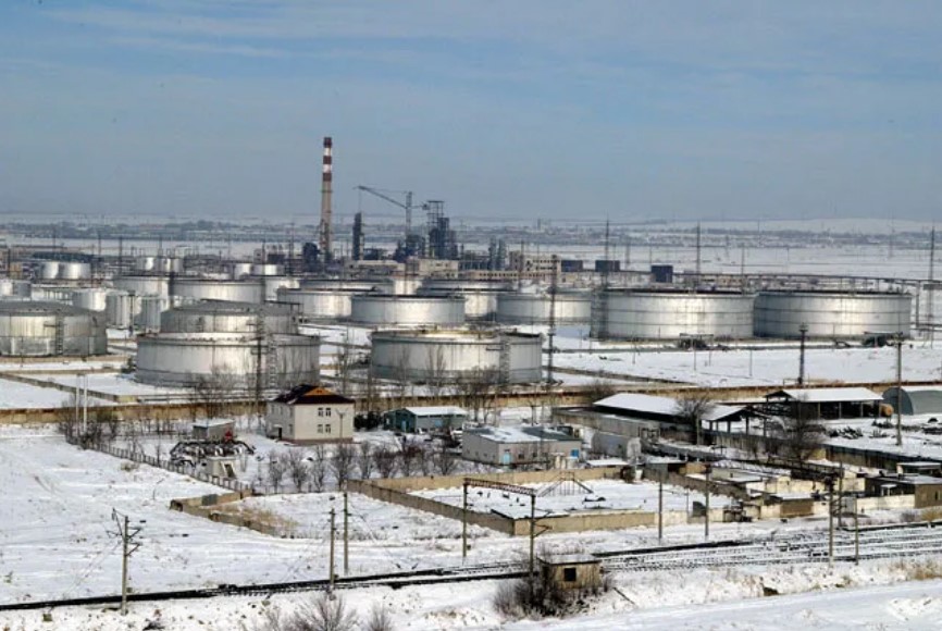 Petroleum tanks in Kazakhstan