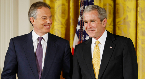 George Bush and Tony Blair